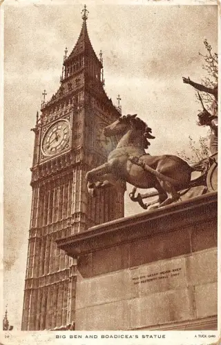 BR87735 big ben and boadicea s statue london uk