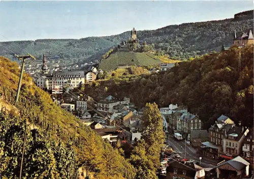 BG5766 weinstadt cochem an der mosel mit sesselbahn burg cochem germany