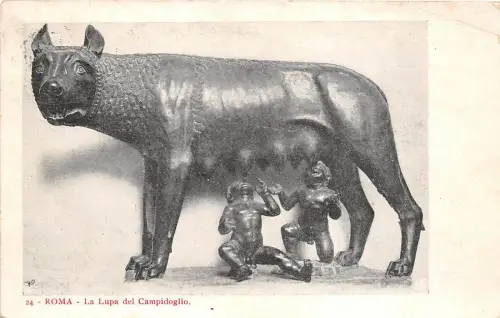 BF34610 la lupa del campidoglio roma i italy front/back scan