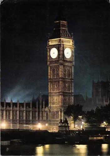 B86725 big ben floodlight london uk