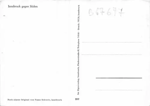 B67677 Österreich Innsbruck gegen Suden