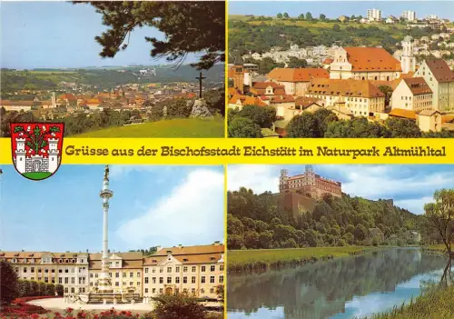 BG12602 grusse aus der bischofsstadt eichstatt im naturpark altmuhltal germany