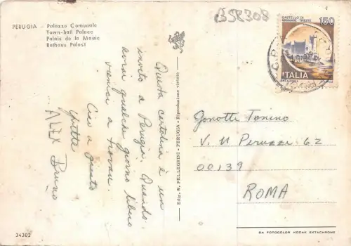 B58308 Rathaus Palast Perugia Italien