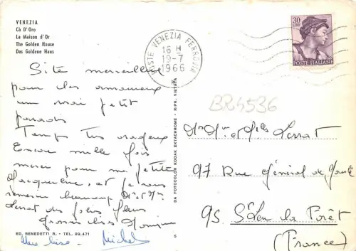 BR4536 Venezia Ca D Oro Schiffsbateaux Italien