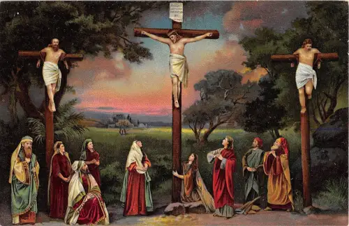 BF38902 Kreuzigung Gemälde Kunst Postkarte