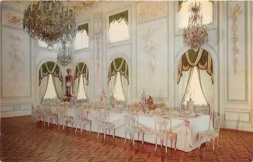 B74338 Der große Palast der weiße Festsaal Petrodvorets Russland