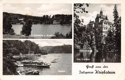 B44519 Talsperre Kriebstein Multiviews Boote Bateaux Germany