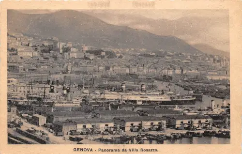 B37357 Genua Panorama da Vill Rosazza Italien
