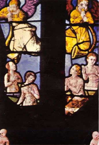 B53576 Eglise des Iffs detail du Grand Vitrail de la passion religiös