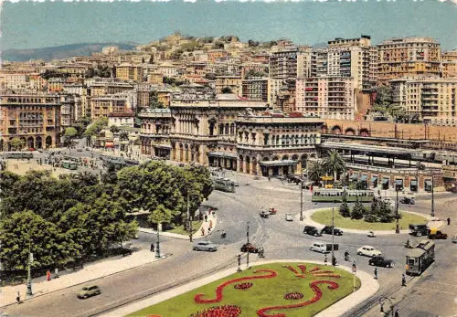 B84326 genova piazza g verdi e stazione brigole italy