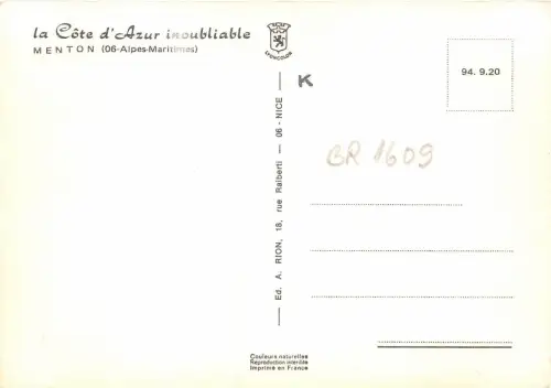 BR1609 France Menton multi vues