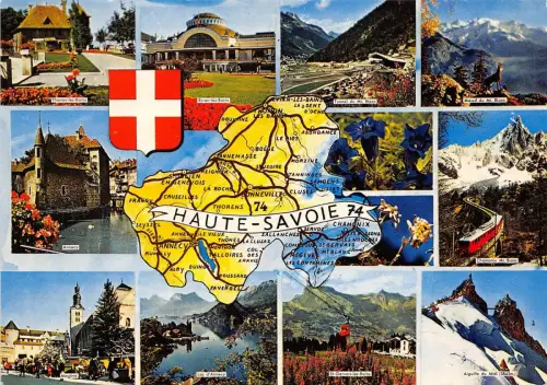 BR15779 Haute Savoie Karte cartes geographiques france