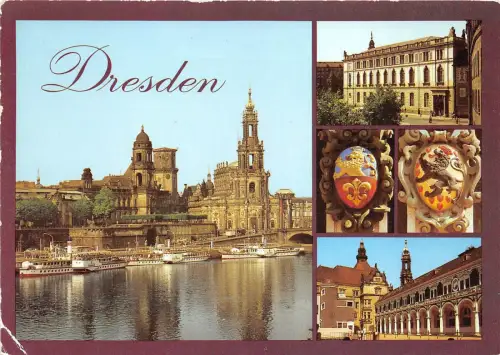 BG10307 Schiffsbateaux Terrassenufer Dresden Multi Views Germany
