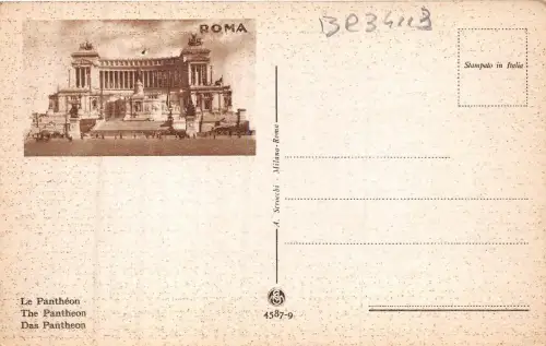 Br34113 Roma Il PAntheon Italien