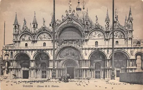 B3755 Italien Venezia Chiesa di S Marco n Front/Back Scan