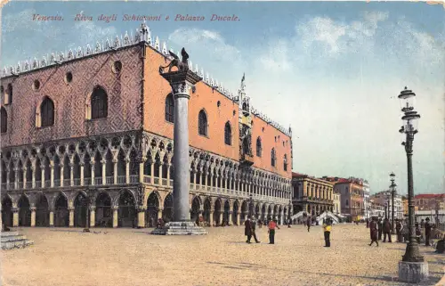 B39455 Venezia Riva degli Schianoni e Palazzo Ducale italy