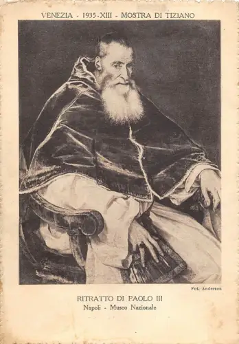 B6870 Arts Peintures Tiziano Ritratto di Paolo III Napoli Museo Nazionale