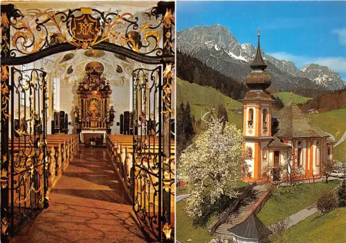 BG10650 wallfahrtskirche in maria gern mit untersberg germany