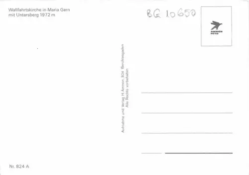 BG10650 wallfahrtskirche in maria gern mit untersberg germany