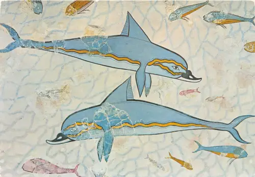 BF39005 Heraclium Museum Crete Dauphines Du Palais Malerei Kunst Postkarte