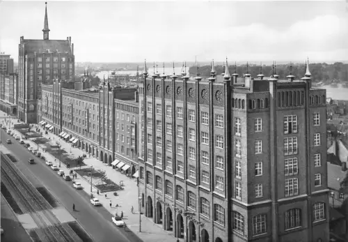 B34553 Rostock Blick auf Lange Straße germany