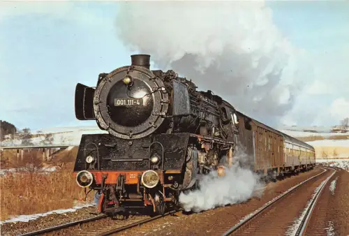 BC59155 Schnellzug Dampflokomotive Hof Saale Züge Zug