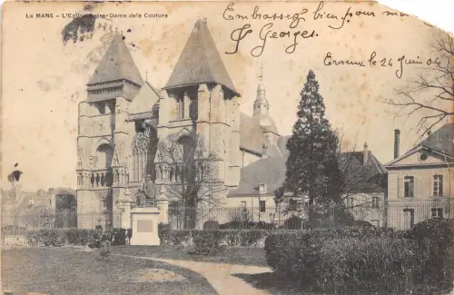 BR13511 Le Mans L Eglise Notre Dame dela Coutura Eckschnitt Frankreich