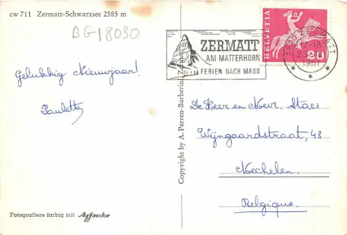 BG18030 zermatt schwarzsee Seilbahn Schweiz