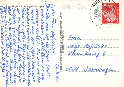 BG11220 Kloster Hoglworth bei Anger Oberbayern Germany