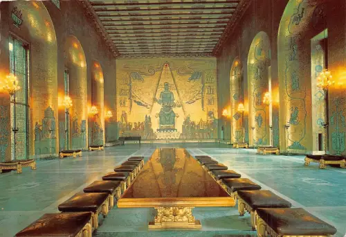 B29516 Stockholm Die Riesen Malarkönigin dominiert die Nordwand Schweden