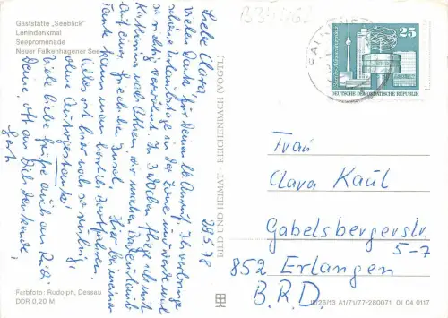 B34462 Gaststatte Seeblick Falkensee Deutschland