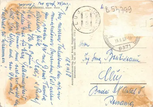 B54799 Blick auf Arbersee germany