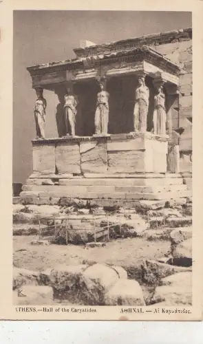 BF32681 Halle der Karyatiden Athen Griechenland Vorder-/Rückseite Bild