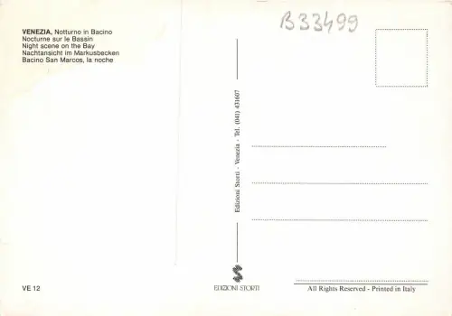 B33499 Venedig bei Nacht Italien