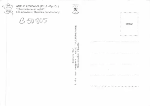 B50805 Amelie les bains Thermalisme au soleil france