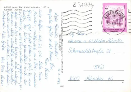 B31974 Kurort Bad Kleinkirchheim Kärnten Österreich