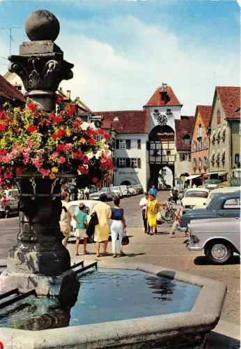 BG10726 meersburg am bodensee unterstadtstrasse mit vorderem seetor car germany