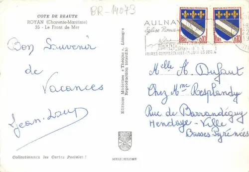 BR14073 Royan le Front de Mer France