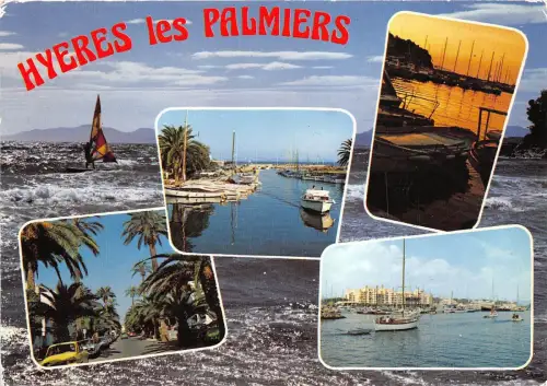 B50163 Hyeres-les-Palmiers Boote Bateaux Multi Vues Frankreich