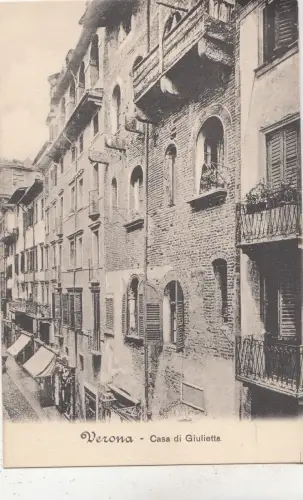BF32771 casa di giulietta verona italy front/back image