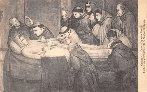 B74973 firenze s croce particolare dell esequie di s francesco gemälde kunst