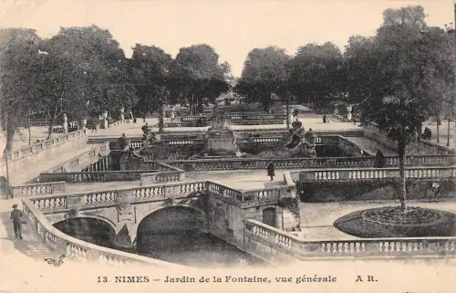BF6426 jardin de la fontaine vue generale nimes france Frankreich