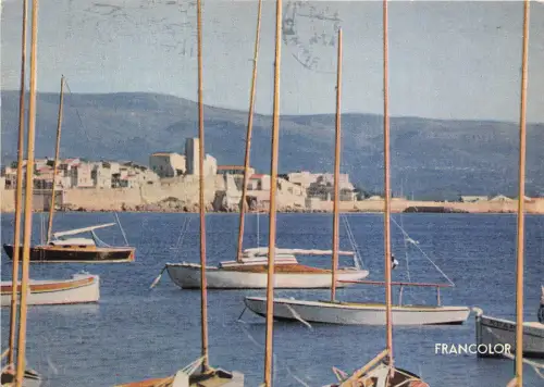 BR1314 Frankreich Antibes la vieille Ville Cote d'Azur Boote Bateaux