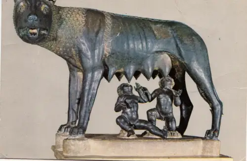 BF12508 roma musei capitolini lupa capitolina italy front/back image