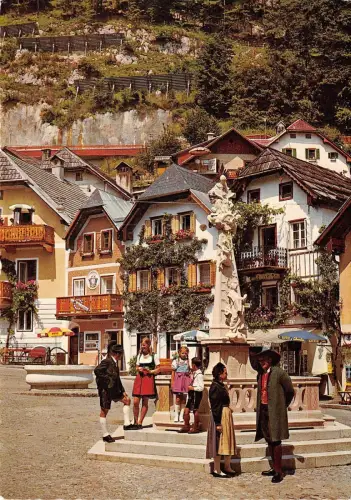 BG27241 hallstatt am hallstatter siehe marktplatztypen folklore österreich