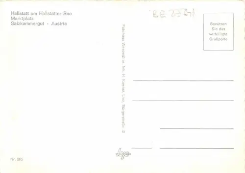 BG27241 hallstatt am hallstatter siehe marktplatztypen folklore österreich