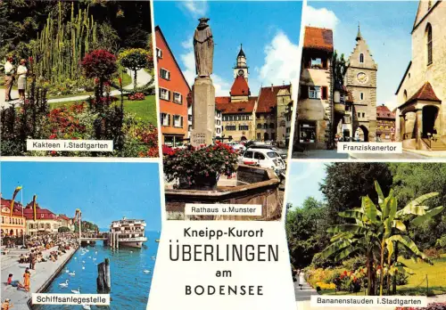 BG13407 Auto Voiture Schiff Bateaux Uberlingen am Bodensee Kneipp Kurort Germany