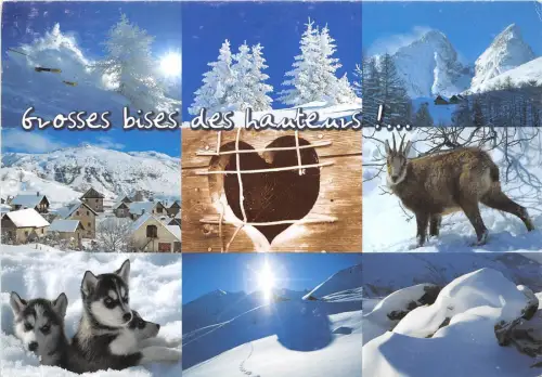 B50072 winterlandschaft paysage d'hiver multi vues france