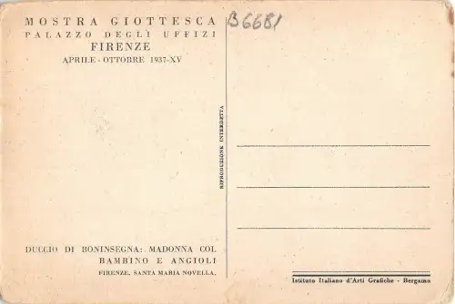 B6681 Italien Firenze Duccio di Boninsegna Madonna col Bambino