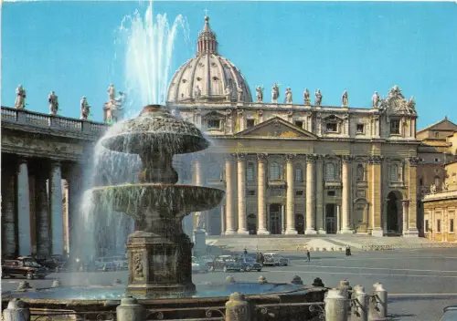 B33655 Vatikanplatz und Kirche St. Peter Italien